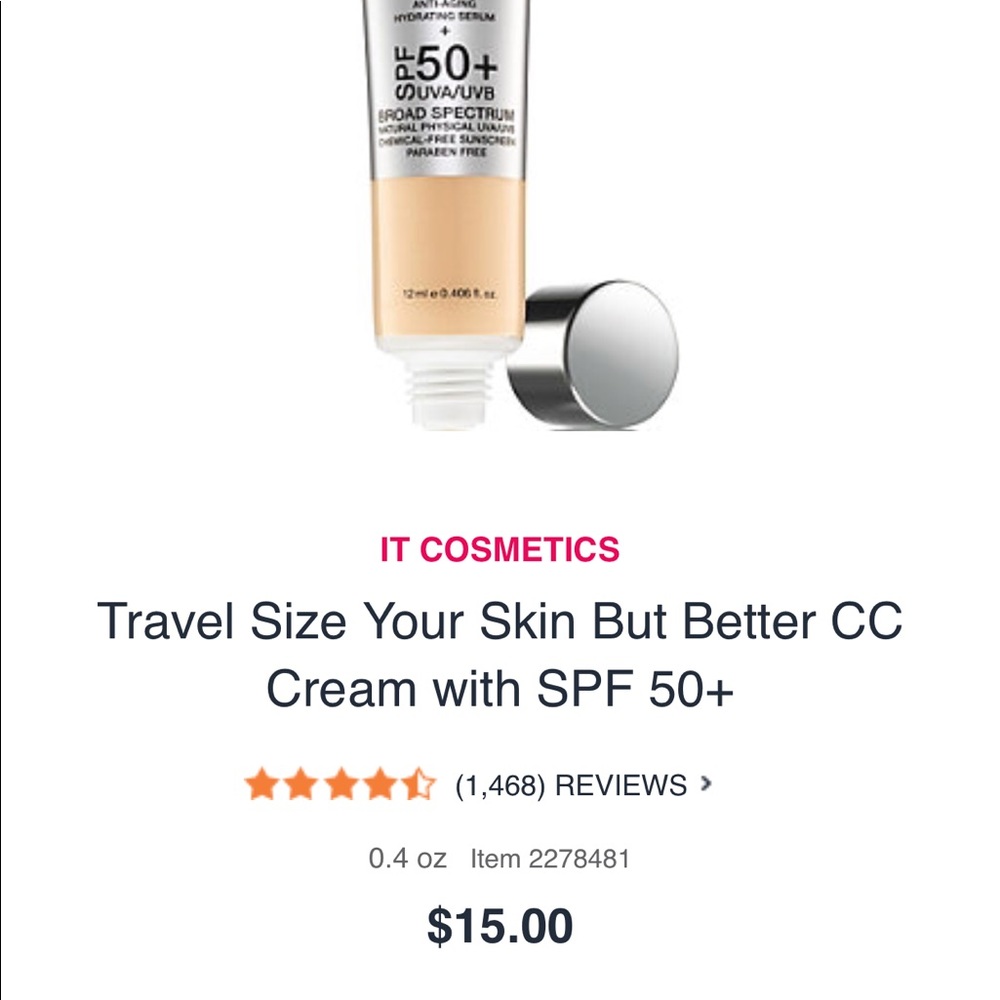 Travel Size It Cosmetics CC Cream